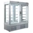 REFRIGERATED PATISSERIE AND ICE CREAM DISPLAY - MOD. TEK/56 - ANODIZED ALUMIIUM EXTERIOR - LOW-E GLASS - TEMPERATURE °C -15/-25; +2/+10 - TWO SEPARATE COMPARTMENTS - SINGLE PHASE SUPPLY - STATIC COOLING - SELECTION OF DISPLAY GLASS ON 1, 2, 3 or 4 SIDES -