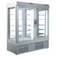 REFRIGERATED PATISSERIE AND ICE CREAM DISPLAY - MOD. TEK/55 - ANODIZED ALUMIIUM EXTERIOR - LOW-E GLASS - TEMPERATURE °C -15/-25 - TWO SEPARATE COMPARTMENTS - SINGLE PHASE SUPPLY - STATIC COOLING - SELECTION OF DISPLAY GLASS ON 1, 2, 3 or 4 SIDES - DIMENSI