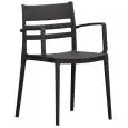 Poltroncina - colour black - Structure in polypropylene with fiberglass - Model 1824-320A-BLACK