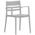 Poltroncina - colour grey - Structure in polypropylene with fiberglass - Model 1824-320A-LG