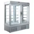REFRIGERATED PATISSERIE AND ICE CREAM DISPLAY - MOD. TEK/58 - ANODIZED ALUMIIUM EXTERIOR - LOW-E GLASS - TEMPERATURE °C +5/-25 - TWO SEPARATE COMPARTMENTS - SINGLE PHASE SUPPLY - VENTILATED COOLING - SELECTION OF DISPLAY GLASS ON 1, 2, 3 or 4 SIDES - DIME