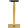 Base - colour brass - Structure in steel stainless, effect brass satin, adjustable feet - Model 1838-SH1-01