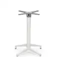 Base - colour white - Base in polypropylene with fiberglass, column in aluminium, stackable with adjustable feet - Model 185-F4W-01