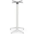 Base - colour white - Base in polypropylene with fiberglass, column in aluminium, stackable with adjustable feet - Model 186-HF4W-01