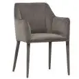 Poltroncina - colour grey - Structure in metal, seduta e schienale imbottiti, rivestimento in velluto - Model 1901-DC02-grey