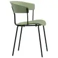 Sedia - colour verde - ​Structure in metal painted, seduta e schienale in polypropylene - Model 1902-RD01-LV