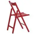 Sedia - colour rosso - Structure pieghevole in beechwood - Model 1912-SN01-R