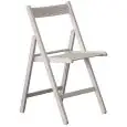 Sedia - colour white - Structure pieghevole in beechwood - Model 1912-SN01W