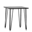 Table - colour black - Structure in metal painted, top in melamine - Model 1921-ZL01N-01