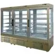 REFRIGERATED PATISSERIE AND ICE CREAM DISPLAY - MOD. TEK/89 - ANODIZED ALUMIIUM EXTERIOR - LOW-E GLASS - TEMPERATURE °C +5/-25 - THREE SEPARATE COMPARTMENTS - SINGLE PHASE SUPPLY - VENTILATED COOLING - SELECTION OF DISPLAY GLASS ON 1, 2, 3 or 4 SIDES - DI