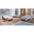 SUNBED - MOD. SLICE 000002 - POLYETHYLENE STRUCTURE - FOR OUTDOOR USE - DIM. cm L 75 x W 210 x H 52 - CE STANDARD