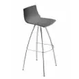 STOOL DAY - MOD. 2305 - HEIGHT cm 82 - CHROME-PLATED STEEL FRAME - ENGINEERING PLASTIC SEAT - INDOOR USE - DISMANTLED - DIMENSIONS cm L 42 x D 47 x H 103 - EC STANDARDS
