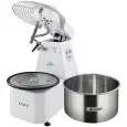 SPIRAL MIXER WITH LIFTABLE HEAD AND REMOVABLE BOWL - Mod 25CNSO Classic - Dough per cycle 25 kg - Power kW 3,6 - Three-phase - 230/400V/3/50Hz