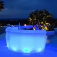 ILLUMINATED BAR COUNTER - MOD PEMBA LIGHT - FOR INDOOR/OUTDOOR USE - POLYETHYLENE STRUCTURE - CE STANDARD