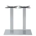 Base - colour aluminium - Structure in steel stainless satin, adjustable feet - Model 402-6033I