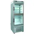 2-SHELF REFRIGERATED PATISSERIE AND ICE CREAM DISPLAY - MOD. TEK/91 - ANODIZED ALUMIIUM EXTERIOR - LOW-E GLASS - TEMPERATURE °C +2/+10; -15/-25 - DISPLAY GLASS AT FRONT - SINGLE PHASE SUPPLY - POWER W 400 - STATIC COOLING - REFRIGERANT GAS R507 - AUTO DEF