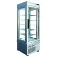 REFRIGERATED PATISSERIE DISPLAY - MOD. TEK/17 - ANODIZED ALUMIIUM EXTERIOR - LOW-E GLASS - TEMPERATURE °C -5/+10 - SINGLE PHASE SUPPLY - VENTILATED COOLING - SELECTION OF DISPLAY GLASS ON 1, 2, 3 or 4 SIDES - DIMENSIONS CM L 67 x D 64 X h 191