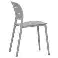 Sedia - colour grey - Structure in polypropylene with fiberglass - Model 451-grigia-01