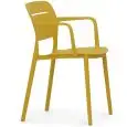 Sedia - colour senape - Structure in polypropylene - Model 452-P82A-senape
