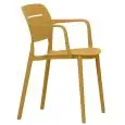 Sedia - colour senape - Structure in polypropylene - Model 452-senape