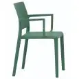 Sedia - colour Verde - Structure in polypropylene - Model 463-S03A-V