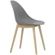 Sedia - colour grey - Structure in beechwood, scocca in polypropylene - Model 464-V11-grey