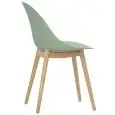 Sedia - colour Verde - Structure in beechwood, scocca in polypropylene - Model 464-V11-verde