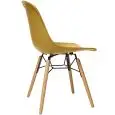 Sedia - colour giallo - Structure in beechwood e metal painted, scocca in polypropylene - Model 465-AP34-senape