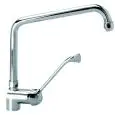 SINK TAP - Mod 480 - Single faucet hole and single handle - Extended lever