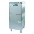 COMMERCIAL GRADE AISI 304 18/10 STAINLESS STEEL DISHWASHER - MOD. 4SA - THREE PHASE - MAX HEIGHT CLEARANCE cm 37 - SQUARE RACK cm 50 x 50 - CYCLE 60" / 120" - Total dimensions cm 59,4x63,7x133,3