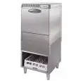 COMMERCIAL GRADE AISI 304 18/10 STAINLESS STEEL DISHWASHER - MOD. 4SB - THREE PHASE - MAX HEIGHT CLEARANCE cm 37 - SQUARE RACK cm 50 x 50 - CYCLE 120" / 240" - Total dimensions cm 59,4x63,7x132