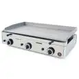 GAS COUNTERTOP GRIDDLE - Mod. SPG-801 - Smooth steel plate - Power W 8250 - Cooking surface cm L 78,3 x D 39,5 - Dimensions cm L 80 x D 50,7 x 23,4 h - CE Standard