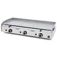 GAS COUNTERTOP GRIDDLE - Mod SPG-1001 - Smooth steel plate - Power 9300 W - Cooking area cm L 98,3 x D 39,5 - Dimensions cm L 102 x D 50,7 x 23,4 H - CE Standard