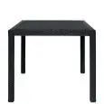 Table - colour black - Structure in aluminium, rivestimento in piattina di polyethylene, top in tempered glass - Model 561-MCQ80N
