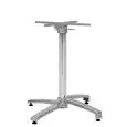 Base - colour aluminium - Structure stackable in aluminium painted with accessorio pieghevole e adjustable feet - Model 611-F3-01