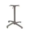 Base - colour dove grey - Structure stackable in aluminium painted with accessorio pieghevole e adjustable feet - Model 611-f3t-01