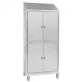 N. 4 compartment stainless steel wardrobe locker - n. 4 doors