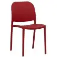 Sedia - colour rosso - ​Structure in polypropylene with fiberglass - Model 725-Y19R