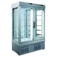 REFRIGERATED PATISSERIE DISPLAY - MOD. TEK/33 - ANODIZED ALUMIIUM EXTERIOR - LOW-E GLASS - TEMPERATURE °C -5/+10 - SINGLE PHASE SUPPLY - VENTILATED COOLING - SELECTION OF DISPLAY GLASS ON 1, 2, 3 or 4 SIDES - DIMENSIONS CM L 132 x D 64 X h 191