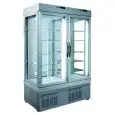 REFRIGERATED PATISSERIE DISPLAY - MOD. TEK/31 - ANODIZED ALUMIIUM EXTERIOR - LOW-E GLASS - TEMPERATURE °C +2/+10 - SINGLE PHASE SUPPLY - STATIC COOLING - SELECTION OF DISPLAY GLASS ON 1, 2, 3 or 4 SIDES - DIMENSIONS CM L 132 x D 64 X h 191