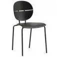 Sedia - colour black - Structure in metal painted, seduta e schienale in polypropylene - Model 742-D032-nera