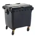 Outdoor dustbin with wheels capacity lt 1100 Medial Mod 766660