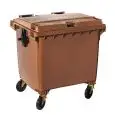 Outdoor dustbin with wheels capacity lt 1100 Medial Mod 766664