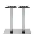 Base - colour aluminium - ​Structure in steel stainless chrome, adjustable feet - Model 773-3341C-01