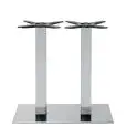 Base - colour aluminium - ​Structure in steel stainless chrome, adjustable feet - Model 773-3341C-02