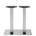 Base - colour aluminium - ​Structure in steel stainless chrome, adjustable feet - Model 773-3341C-03
