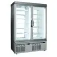 REFRIGERATED PATISSERIE AND ICE CREAM DISPLAY - MOD. TEK/40 - ANODIZED ALUMIIUM EXTERIOR - LOW-E GLASS - TEMPERATURE °C -15/-25; +2/+10 - TWO SEPARATE COMPARTMENTS - SINGLE PHASE SUPPLY - STATIC COOLING - SELECTION OF DISPLAY GLASS ON 1, 2, 3 or 4 SIDES -