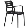 Poltroncina - colour black - Structure in polypropylene, resistente ai raggi UV - Model 833-N