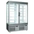 REFRIGERATED PATISSERIE AND ICE CREAM DISPLAY - MOD. TEK/42 - ANODIZED ALUMIIUM EXTERIOR - LOW-E GLASS - TEMPERATURE °C +5/-25 - TWO SEPARATE COMPARTMENTS - SINGLE PHASE SUPPLY - VENTILATED COOLING - SELECTION OF DISPLAY GLASS ON 1, 2, 3 or 4 SIDES - DIME