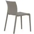 Sedia - colour dove grey - Structure in polypropylene, resistente ai raggi UV - Model 859-dove grey-